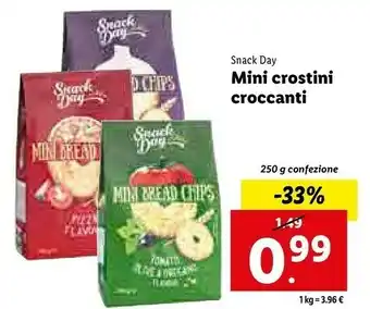 Lidl Mini crostini croccanti offerta