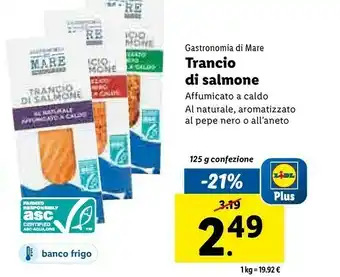Lidl Trancio di salmone 125 g(ml) offerta