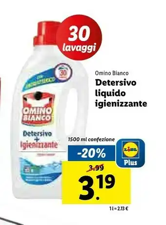 Lidl Detersivo liquido igienizzante offerta