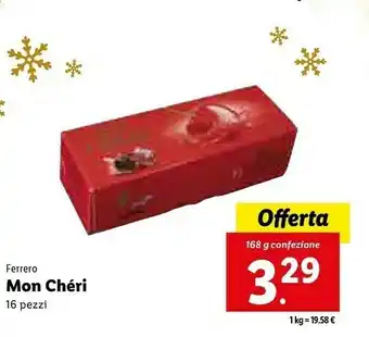 Lidl Mon chéri 168 g(ml) offerta