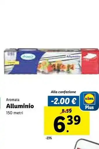Lidl Aromata alluminio offerta