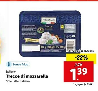 Lidl Trecce di mozzarella offerta