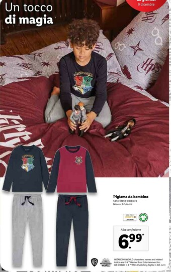 Lidl Pigiama da bambino offerta