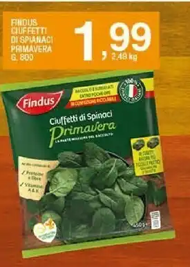 Ok Sigma Ciuffetti di spinaci primavera offerta