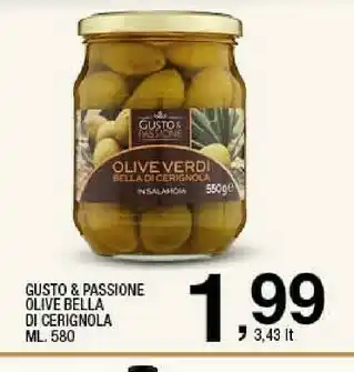 Ok Sigma Gusio&passione olive bella di cerignola offerta
