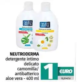 Pam NEUTRODERMA detergente intimo delicato camomilla/ antibatterico aloe vera offerta