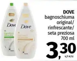 Pam DOVE bagnoschiuma original/ rinfrescante/ seta preziosa offerta