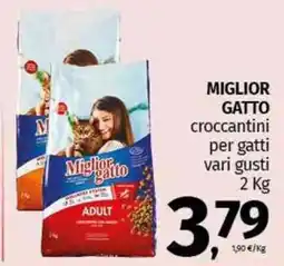 Pam MIGLIOR GATTO croccantini per gatti vari gusti offerta