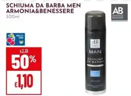 Pan Schiuma da barba men armonia&benessere AB offerta