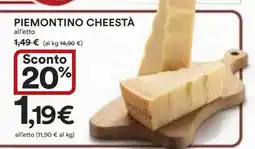 Coop Piemontino Cheestà offerta