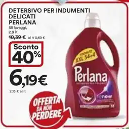 Coop DETERSIVO PER INDUMENTI DELICATI PERLANA offerta