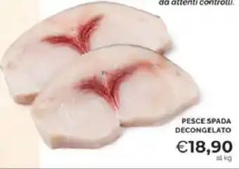 Mercatò Pesce spada decongelato offerta