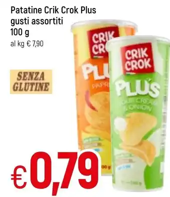 Famila Crik Crok Plus Patatine gusti assortiti 100g offerta