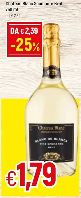 Famila Chateau Blanc Spumante Brut 750ml offerta