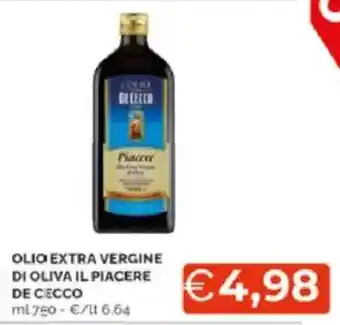 Mercatò Olio extra vergine di oliva il piacere DE CECCO offerta