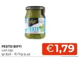 Mercatò Pesto BIFFI offerta