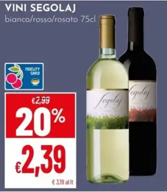 Pan Vini SEGOLAJ offerta