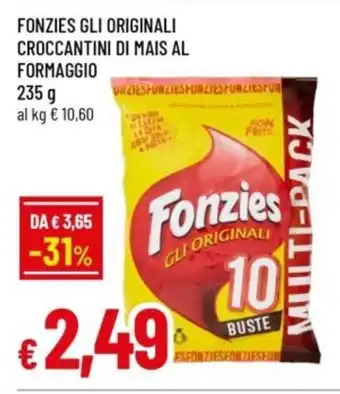 Famila Fonzies gli originali croccantini di mais al formaggio offerta