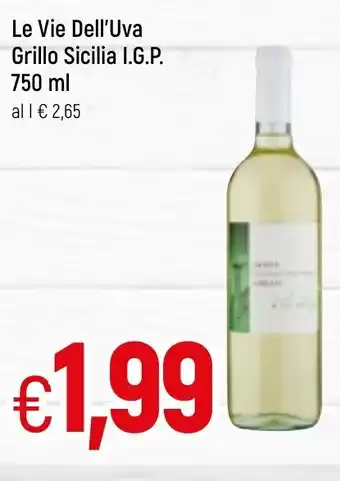 Famila Le Vie Dell'Uva Grillo Sicilia I.G.P. 750ml offerta