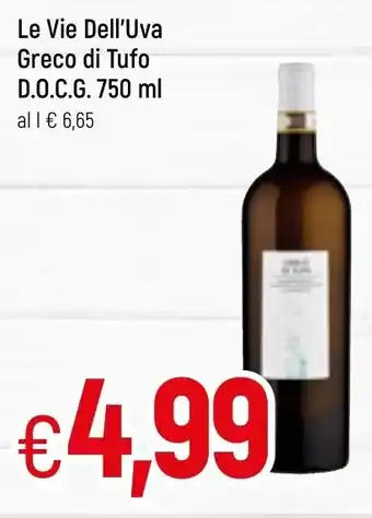 Famila Le Vie Dell'Uva Greco di Tufo D.O.C.G. 750ml offerta
