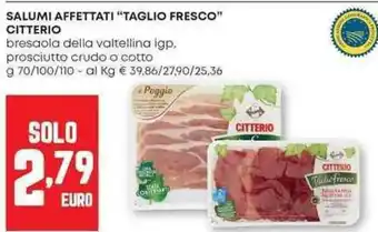 Pam Salumi affettati "taglio fresco" citterio offerta