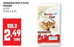 Pam Merende pan e cioc KINDER offerta