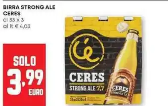 Pam Birra strong ale ceres offerta