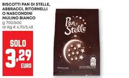 Pam Biscotti pan di stelle, abbracci, ritornelli o nascondini MULINO BIANCO offerta