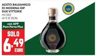 Pam Aceto balsamico di modena igp DUE VITTORIE offerta