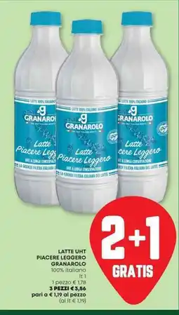 Pam Latte uht piacere leggero granarolo 3 pezzi offerta