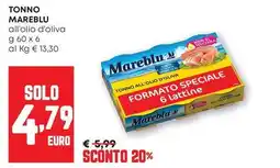 Pam TONNO MAREBLU all'olio d'oliva offerta