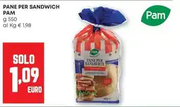 Pam Pane per sandwich PAM offerta