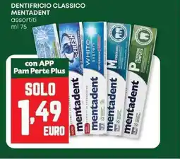 Pam Dentifricio classico mentadent assortiti offerta