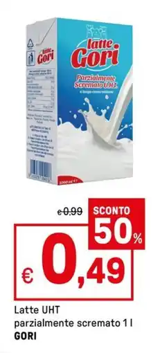 Iper La Grande Latte UHT parzialmente scremato GORI offerta