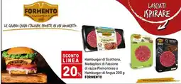 Iper La Grande Hamburger di Scottona, Medaglioni di Fassone di razza Piemontese o Hamburger di Angus FORMENTO offerta