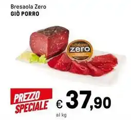 Iper La Grande Bresaola Zero GIÒ PORRO offerta