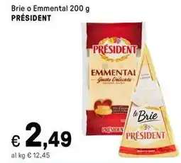 Iper La Grande Brie o Emmental PRÉSIDENT offerta