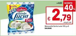 Iper La Grande Mozzarella Santa Lucia GALBANI offerta