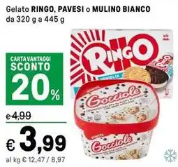 Iper La Grande Gelato RINGO, PAVESI MULINO BIANCO offerta