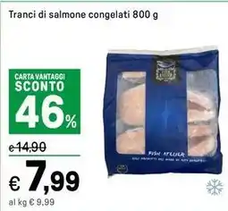 Iper La Grande Tranci di salmone congelati CARTA VANTAGGI offerta