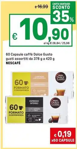 Iper La Grande 60 Capsule caffè Dolce Gusto gusti assortitiCONVENIENZA NESCAFÉ offerta