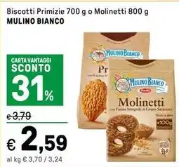 Iper La Grande Biscotti Primizie o Molinetti MULINO BIANCO offerta
