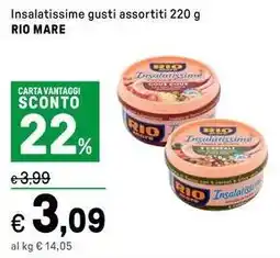 Iper La Grande Insalatissime gusti assortiti RIO MARE offerta