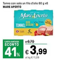 Iper La Grande Tonno con solo un filo d'olio MARE APERTO offerta