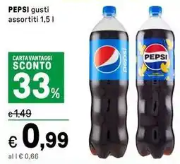 Iper La Grande PEPSI gusti assortiti offerta