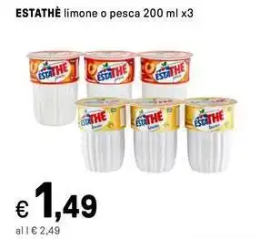 Iper La Grande ESTATHÈ limone o pesca offerta