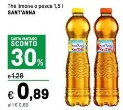 Iper La Grande Thé limone o pesca SANT'ANNA offerta