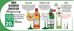 Iper La Grande Tanqueray N°Ten, Flor de Sevilla o Zero Alcol 0.0% offerta