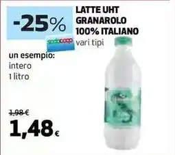 Coop LATTE UHT GRANAROLO 100% ITALIANO offerta