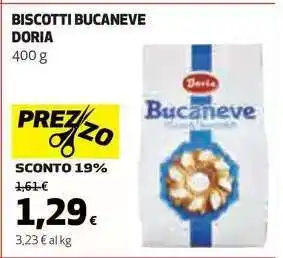 Coop Biscotti Bucaneve Doria offerta